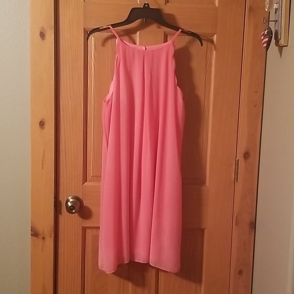 Coral Swing Dress